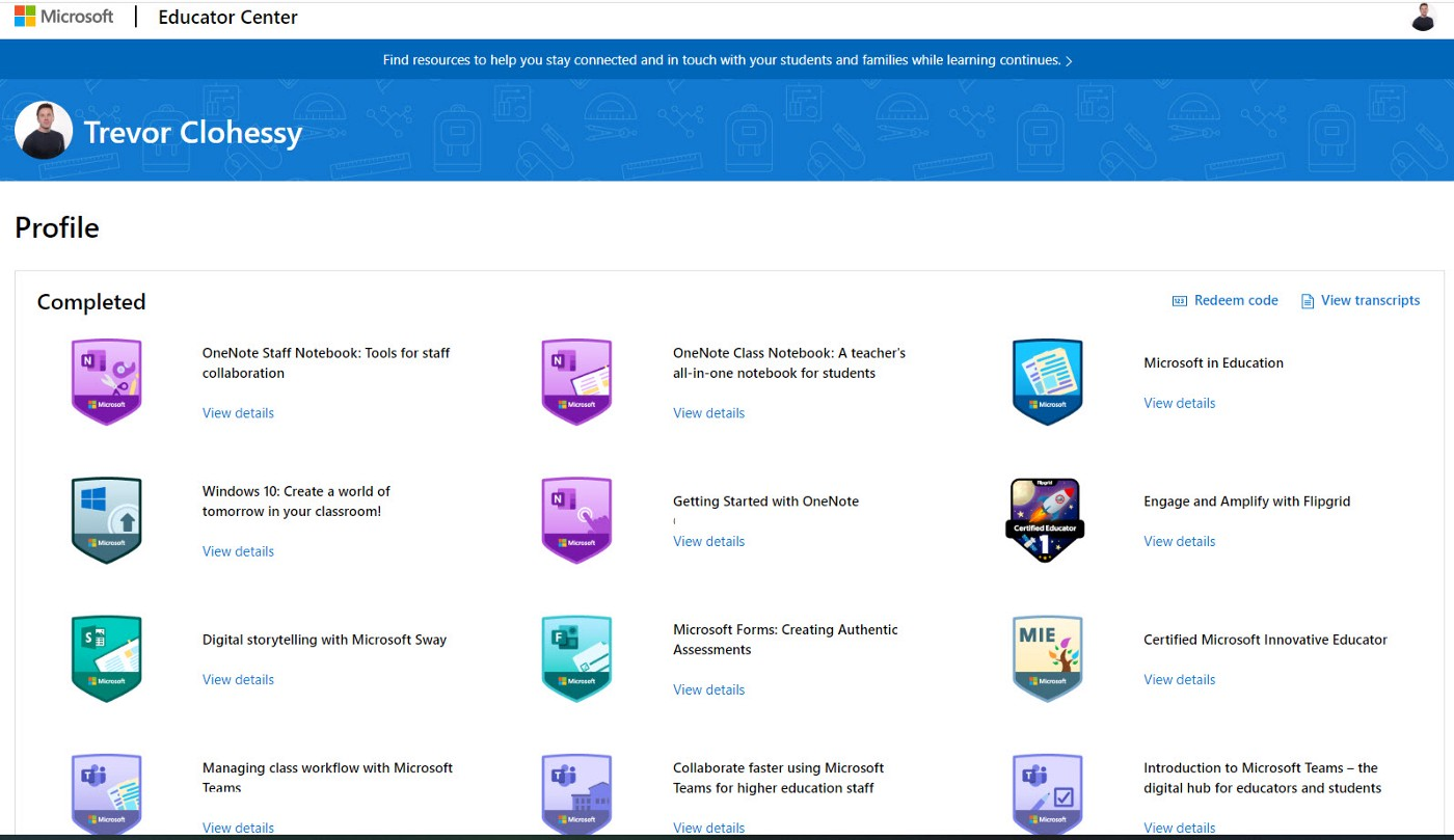 A Review of the Microsoft Education Center and Digital Badges Digital Ed