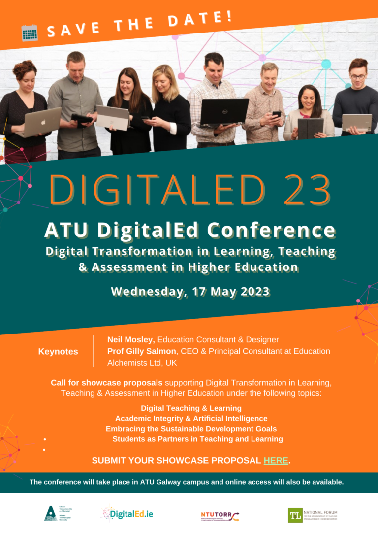 Save the Date and Call for Proposals for ATU's DigitalEd Conference 2023